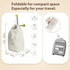MCleanPin Washable Laundry Bags with Handles - 140L Dirty Clothes Storage for College Dorm & Travel, 2 Pack (Beige)