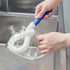 Bottle Cleaning Brush Set, 2 Different Sizes Flexible Scourer for Cleaning Wine Decanters, Goblets, Glasses