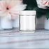 4 oz / 120 ml Clear Thick Glass Straight Sided with White Smooth Lid, 12 pack + Small Glass Balm Jar