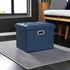17x13x13in COSYLAND Storage Ottoman Leather Ottoman Rectangle Footrest Footstool Folding Ottoman for Room Dorm Small