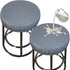 HFCNMY Stretch PU Round Bar Stool Covers, Waterproof Seat Covers, Washable Cushion Slipcovers