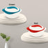 Pinnacle Insulated Casserole Dish with Lid, 2.6 qt. Hot Pot Food Warmer/Cooler, Red/White