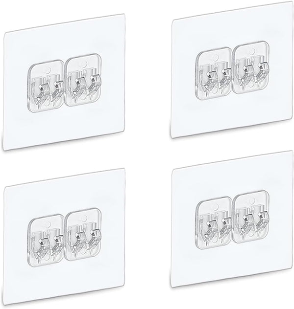 4 PACK Shower Caddy Adhesive Replacement, Shower Shelf Adhesive No Drilling, Adhesive