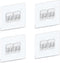 4 PACK Shower Caddy Adhesive Replacement, Shower Shelf Adhesive No Drilling, Adhesive