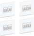 4 PACK Shower Caddy Adhesive Replacement, Shower Shelf Adhesive No Drilling, Adhesive