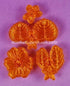 JEM Fondant Cutters Set of 4, Pansy & Violet for Cake Decorating