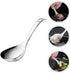 BESTonZON Stainless Steel Rice Paddle, Rice Spoon, Kitchen Utensil, Rice Scooper, Soup Scoop for Home Restaurant