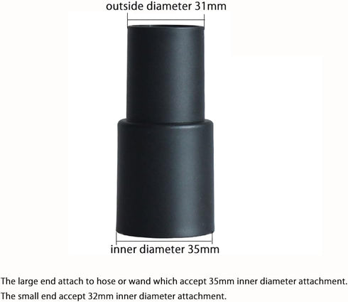 Vacuum Attachments Accessories Cleaning Kit, Brush Nozzle Crevice Tool for 1 1/4 inch & 1 3/8 inch Standard Hose, 6pcs