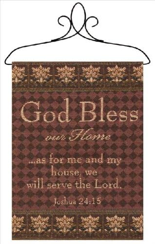 Manual Wall Hanging Frame, God Bless Our Home, 12.5 X 18-Inch Inspirational Collection