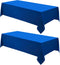 Rectangle Tablecloths 90x132 Inch 2 Pack Royal Blue Tablecloth for 6ft Washable