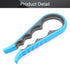 Utoolmart Blue Multi Function Bottle Can Opener, Jar Opener for Seniors, 1Pcs