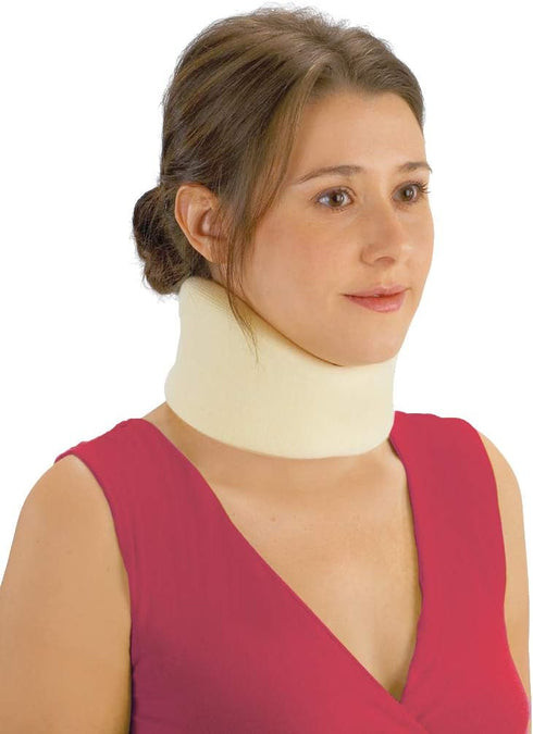 DMI Soft Foam Cervical Collar, Adjustable, Comfortable, Hand Washable, Medium, White