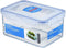 LOCK & LOCK Easy Essentials Food Storage Containers, BPA Free, Rectangle, 37 oz for Pasta, Clear
