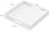 12x12x2H Inches Countertop, Glossy White Acrylic Serving Tray with Handles, - Spill Proof, Decorative Trays for Ottoman