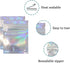 PABCK 100 Pcs Resealable Foil Zipper Lock Pouch, 2.9x3.9inch for Food Storage, Heat Seal Pouch