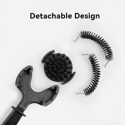 Espresso Coffee Machine Cleaning Brush, Detachable 360° Nylon Bristles Tool for Espresso Group Head