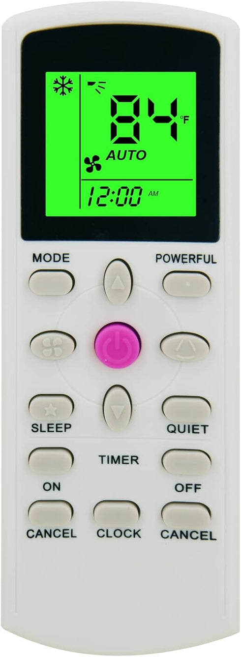 DAIKIN Air Conditioner Remote Control Compatible with BRC52B61 BRC52B62 BRC52B63 BRC52B64 BRC52B65