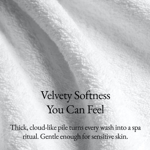 Set 2 800 100% Italic Ultraplush Australian Cotton Washcloths - of Luxury Plush Face Wash Cloths, Soft and Absorbent
