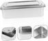 Box Covered Baking Tray - Stainless Steel Bakeware with Lid, Bread Baking Pan, Oven Tray