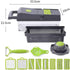 Kitchen Vegetable Slicer, 14 in 1 Vegetable Chopper, Manual Multifunctional Food Chopper Container for Various