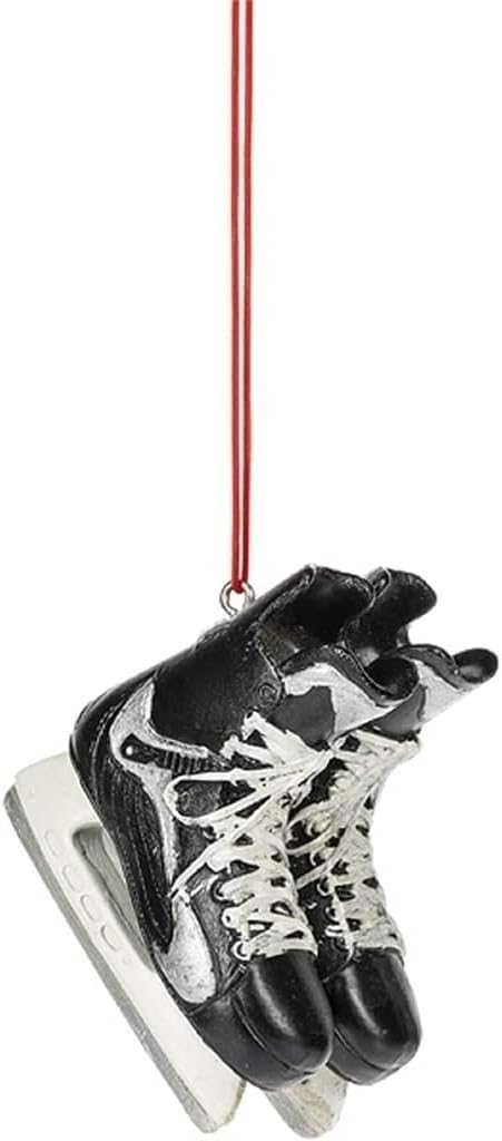Midwest Hockey Skates Multicolor Christmas Tree Ornament, 2.5 Inch