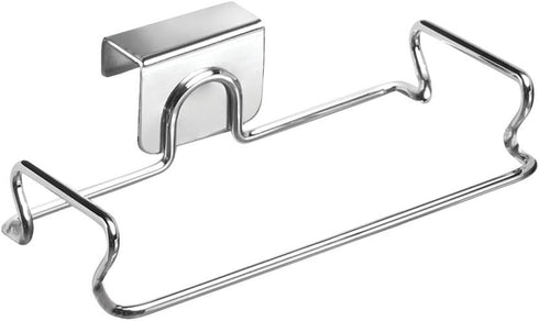 Over-The-Cabinet Grocery Bag Holder - Plastic Bag Storage for Kitchen - Chrome