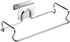 Over-The-Cabinet Grocery Bag Holder - Plastic Bag Storage for Kitchen - Chrome