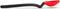Dreamfarm Mini Supoon Non-Stick Silicone Scraping Cooking Spoon - 8" Red, Jar Scraper Measures 5ml Tsp