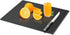 Tempered Glass Cutting Board, Black Glass Board for Kitchen Countertop, Heat Resistant with Non-Slip Feet