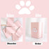 2 Sets Cat Paw Metal Bookends Cute Desktop Bookshelf Sturdy Cartoon Bookshelf for Home and Office Decoration