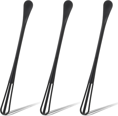 3 Pcs Tiny Whisk, Multifunctional Small Whisks for Cooking, Mini Whisk for Blending, Whisking, Beating Ingredients