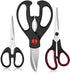 Kitchen Shears Set - QtoiKce Kitchen Scissors 3 Pack, All Purpose Poultry Shears, Stainless Steel Sharp Utility Cooking