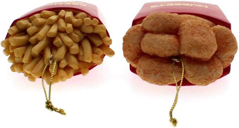 Kurt Adler 3-Inch Resin Fries and Nuggets Ornaments | 2 Assorted Designs