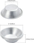 25 Pack Egg Tart Molds, Puto Molder Cookie Steamer Dessert Molds, Small Aluminum Nonstick Pans Pie Molds for Baking Pies Cupcakes Mini Cakes Puddings Jellies by Milkary