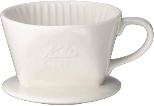 Kalita Coffee Dripper Ceramic 1-2 Person, White 101-Lotto #01001