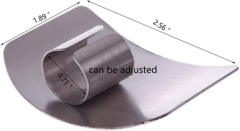 Stainless Steel Adjustable Finger Guard Slice Safe for Cutting Vegetables Food by ShineIn
