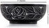 Kaizen Casa Hand Carved Natural Stone Bowl, Smudge Pot, White Leaf Carved Design, 5” x 2” – Black, Jewelry Dish,