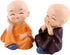 Hztyyier 4Pcs Monks Figurine, Cute Kongfu Monks Car Interior Display Decoration, Dashboard Ornament Home Decor