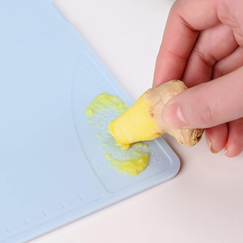 Foldable Cutting Board for Kitchen, Cutting Board Mats for Cooking, Portable Plastic Fruit Chopping Board, Non Slip Cutting Mat for Meat and Vegetables Outdoor Picnic(Nordic Grey Blue 20x12.5x0.8cm)