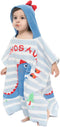 TONWHAR Kids Bath/Pool/Beach Hooded Poncho Towel-Cartoon Animal Pattern Cotton Beach Towel for