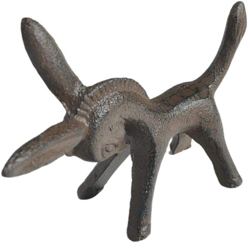 Iron Animal Figurine Donkey Horse Sculpture, Desktop Animal Ornaments for Home Office Decoration.