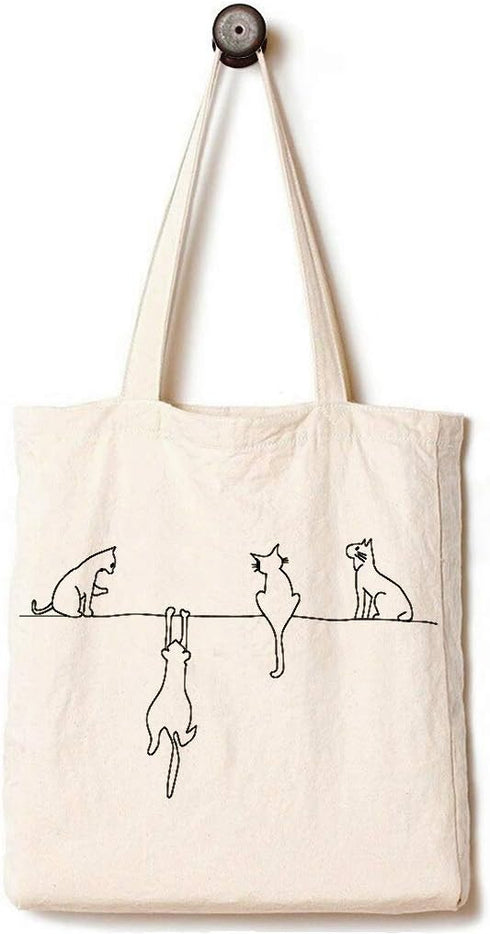 Andes Heavy Duty Flat-Bottom Canvas Tote Bag - Aesthetic Handmade from 12oz 100% Cotton, Reusable & Durable