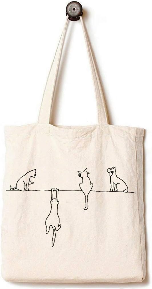 Andes Heavy Duty Flat-Bottom Canvas Tote Bag - Aesthetic Handmade from 12oz 100% Cotton, Reusable & Durable