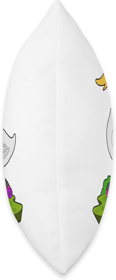 Duck Inline Skating Roller Skates Sports Throw Pillow