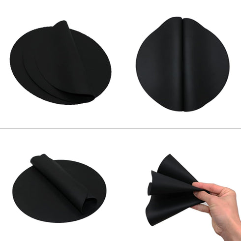 Silicone Microwave Mat, 12 Inch Non Stick Turntable Mat, Multi-Purpose Heat Resistant Oven Mat - 2 Pack