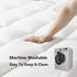DROVAN Queen Size Mattress Topper, Extra Thick Pillow Top Deep Pocket Cooling Mattress Pad Cover