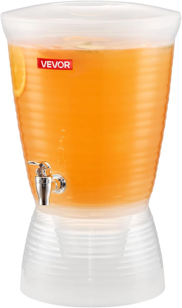 VEVOR Beverage Dispenser, 2.64 Gallon Drink Dispenser for Parties, Plastic Juice Dispensers
