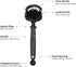 Espresso Coffee Machine Cleaning Brush, Detachable 360° Nylon Bristles Tool for Espresso Group Head