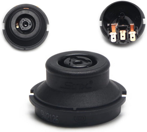 Fielect 2pcs Electric Kettle Base Coupler Connector, Black Temperature Control Tip Top Base Socket 220V