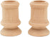 Classic-Style Wooden Candle Cups - Set of 4 with 7/8 Inch Taper Candle Hole, Unfinished by Woodpeckers